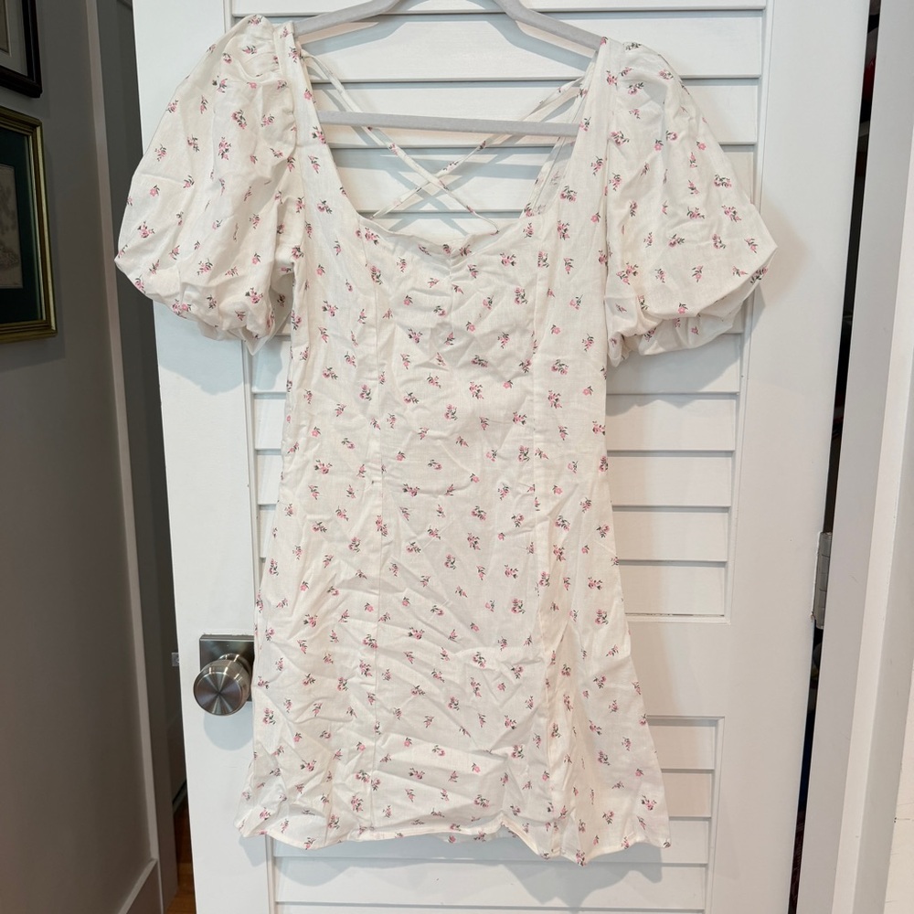 Divided Ditsy Floral Mini Dress Sz XS Cottagecore Fairycore Balletcore Romantic